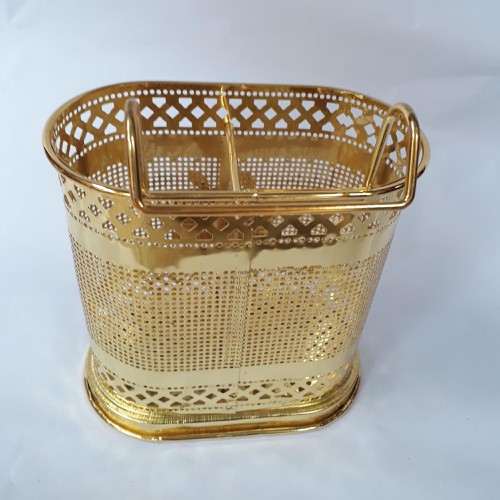 Ống Đựng Đũa, Muỗng Kim Loai Mạ Vàng - Không sợ bị gỉ sét - Làm mới nội thất nhà bếp