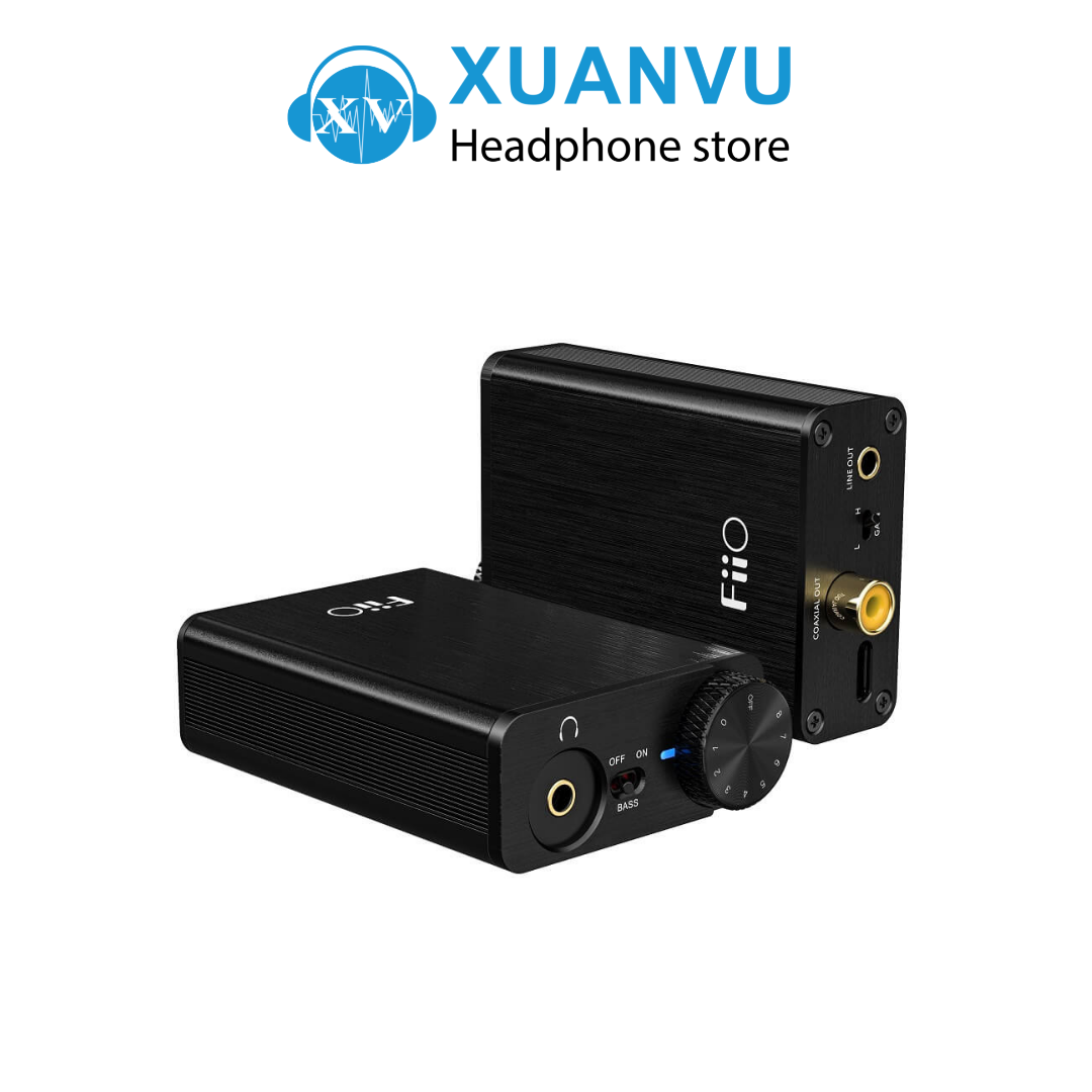 Dac/amp fiio e10k type-c / chuẩn hi-res, type-c, line-out, coax