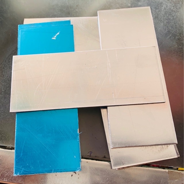 Nhôm tấm tản nhiệt 6x15x0.2cm 7x20.X0.2cm 6x20x0.2cm ( 1 tấm)