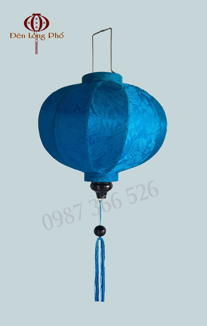 Đèn Lồng Hội An Vải Lụa Kiểu Tròn size 40 cm