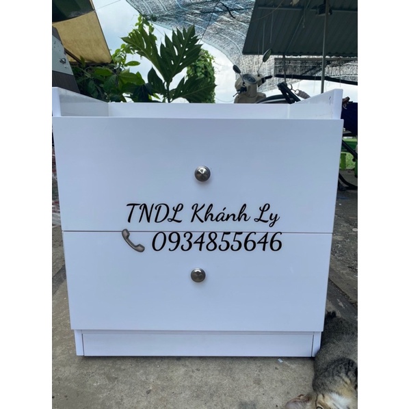 Tủ đầu giường nhựa đài loan 2 hộc kéo