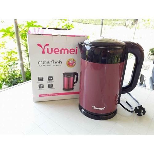 [Bình Đun nước SIÊU TỐC THÁI LAN Yuemei 2.5L, Âm đun nước Thái Lan Yuemei 2.5L CAO CẤP, Ấm đun nước siêu tốc màu 2 lớp cách nhiệt, An Toàn Hiệu quả dễ sử dụng. Tự động ngắt điện khi sôi và khi ấm cạn nước.