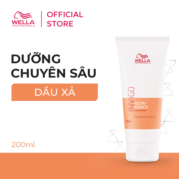 Dầu Xả Wella Invigo Tăng Cường Dưỡng Chất, Phục Hồi Tóc Khô Xơ Nutri Enrich Conditioner