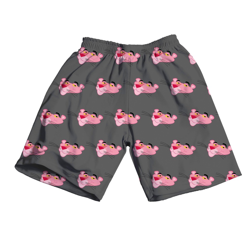 Quần Short Báo Hồng pink pan.ther - quần short hoạt hình - short cartoon đi biển siêu hot trend chất đẹp rẻ