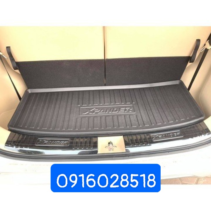Thảm Lót sàn cốp xe Xpander 2019 2020 nhựa dẻo đúc khuôn, không mùi, chống thấm nước, chống mốc, có mép chống tràn
