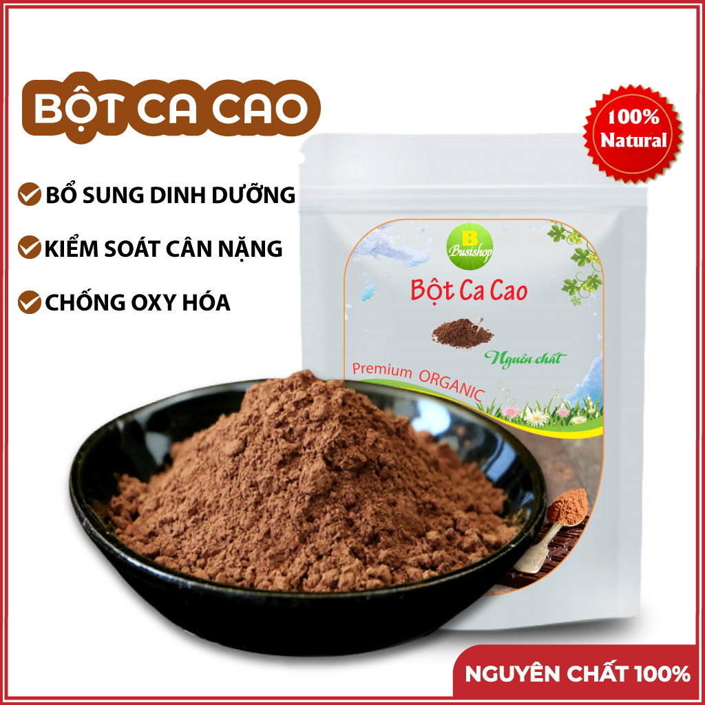 Bột Ca Cao Nguyên Chất 100g Chống Oxy Hóa, Giảm Cân