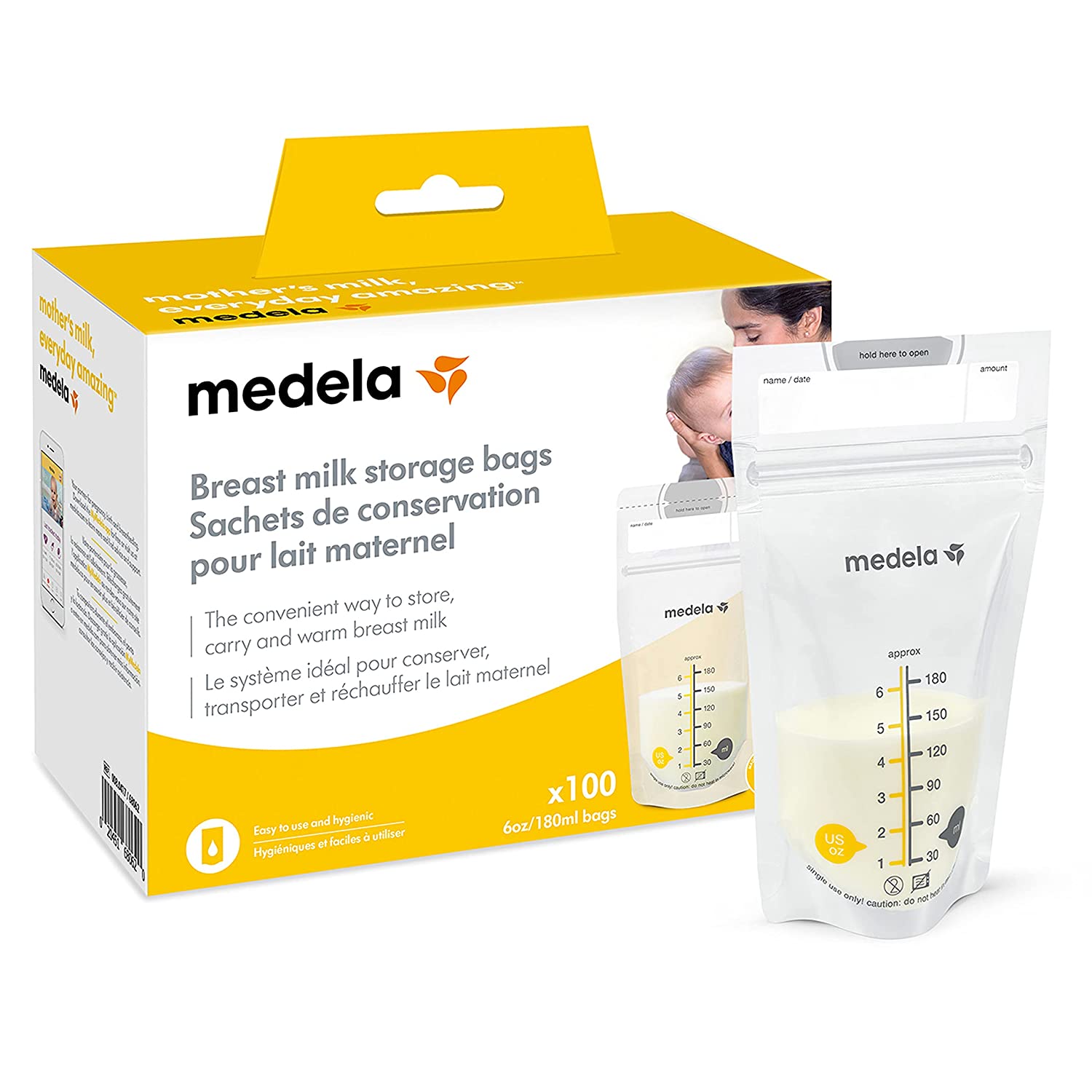 Hộp 100 túi trữ sữa Medela mẫu mới