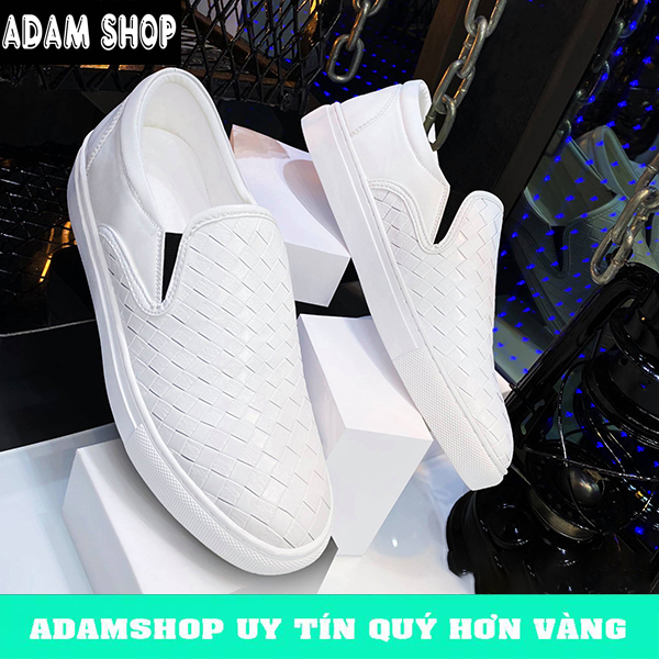 Giày thể thao nam trắng,giày sneaker nam cao cấp mã TOV