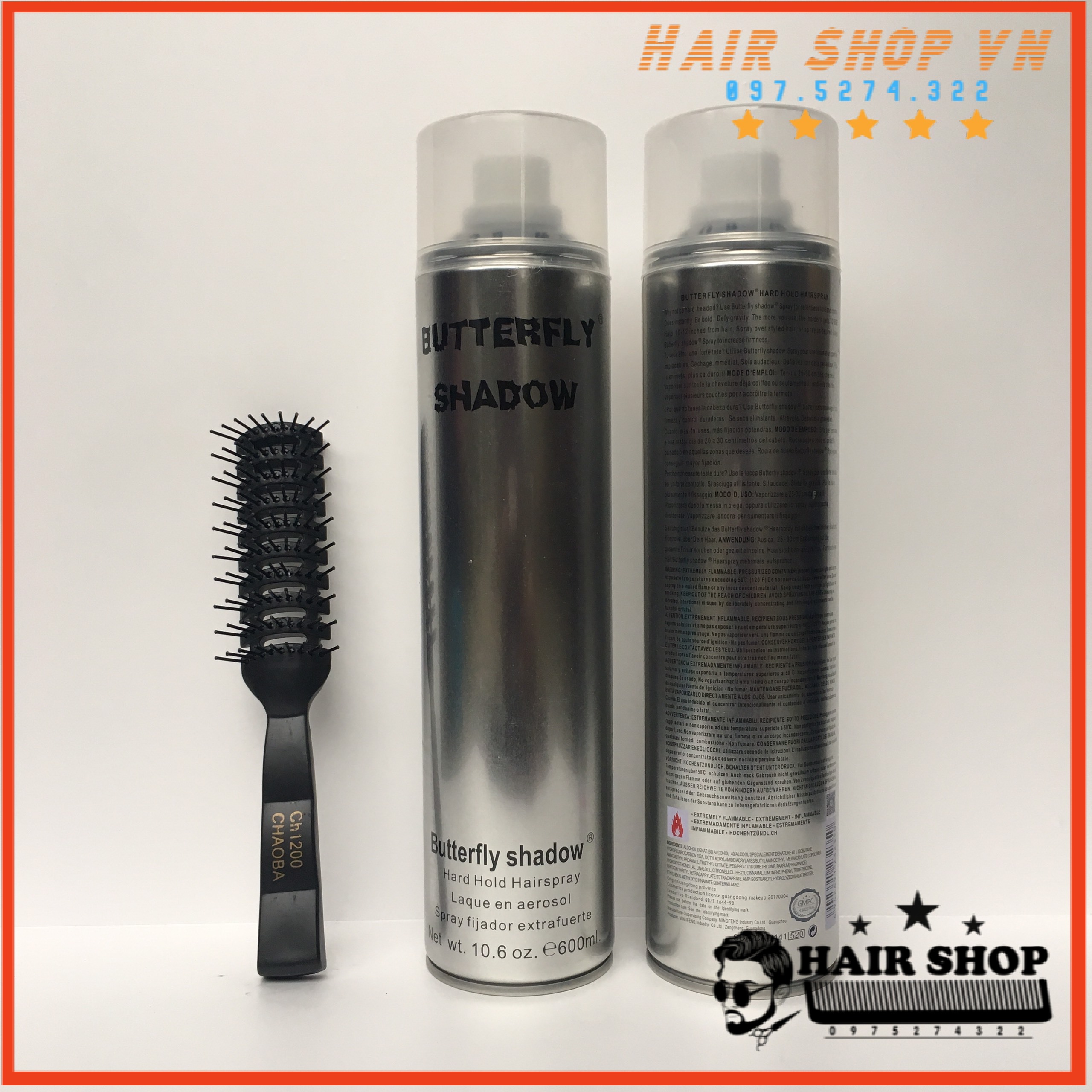 Gôm Xịt Tóc Buttre Fly 600ml