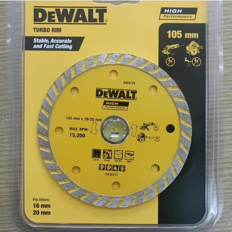 Đĩa cắt gạch ultra thin 105x16/20x7mm dewalt dw4724ut-b1 - chính hãng