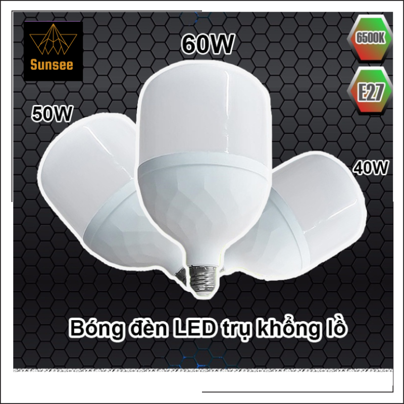 Bóng đèn búp led t-ygtp 10w 20w 30w 40w 50w 60w bulb trụ siêu sáng chính hãng