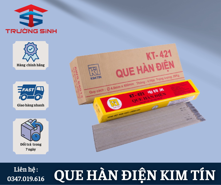 Que hàn sắt Kim Tín