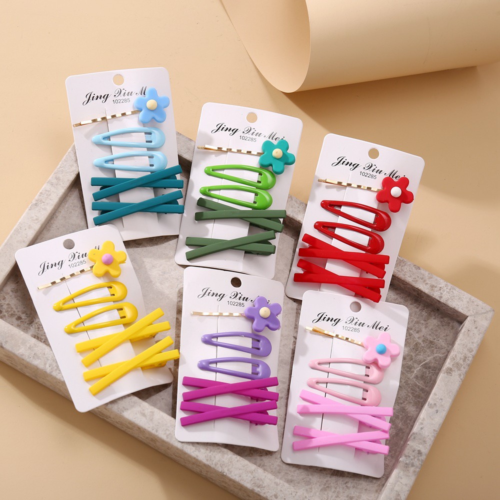 Kẹp tóc 5 món, set kẹp tóc bé gái 5 món