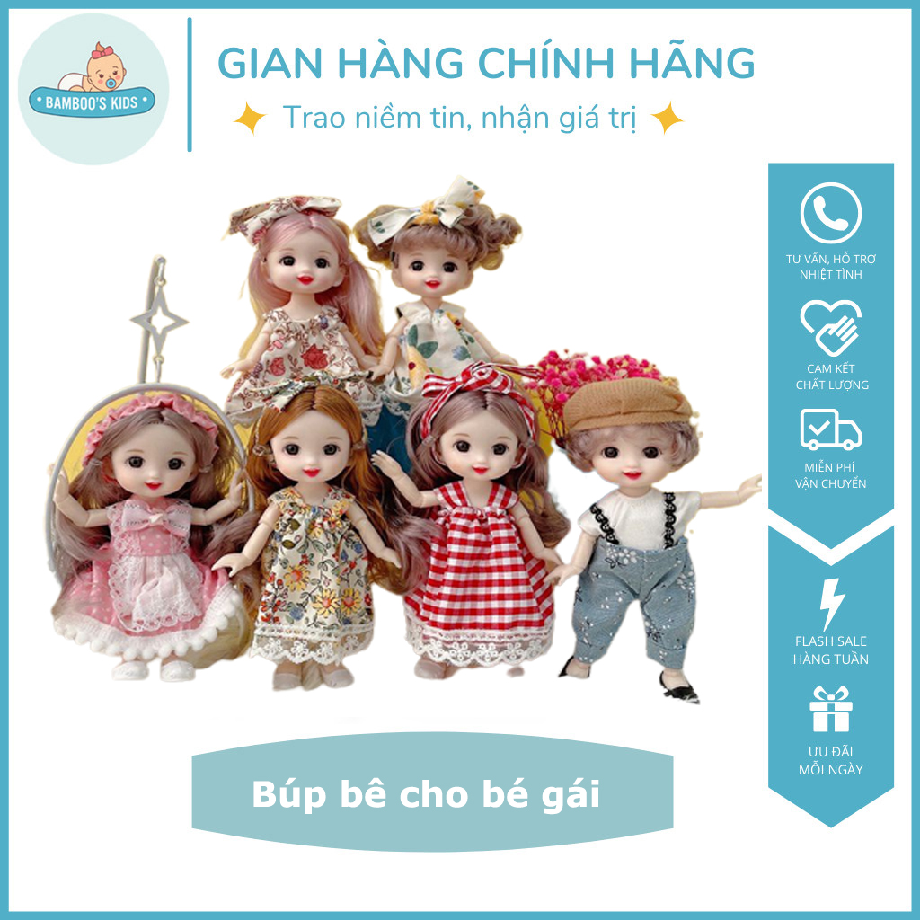 Búp bê cho bé gái - Búp bê, búp bê công chúa, búp bê nữ có khớp, búp bê hàn quốc - BamBoo's Kids