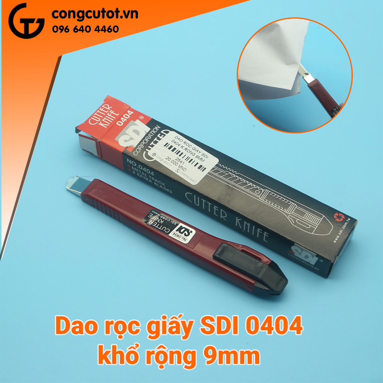 Dao rọc giấy SDI 0404 khổ rộng 9mm