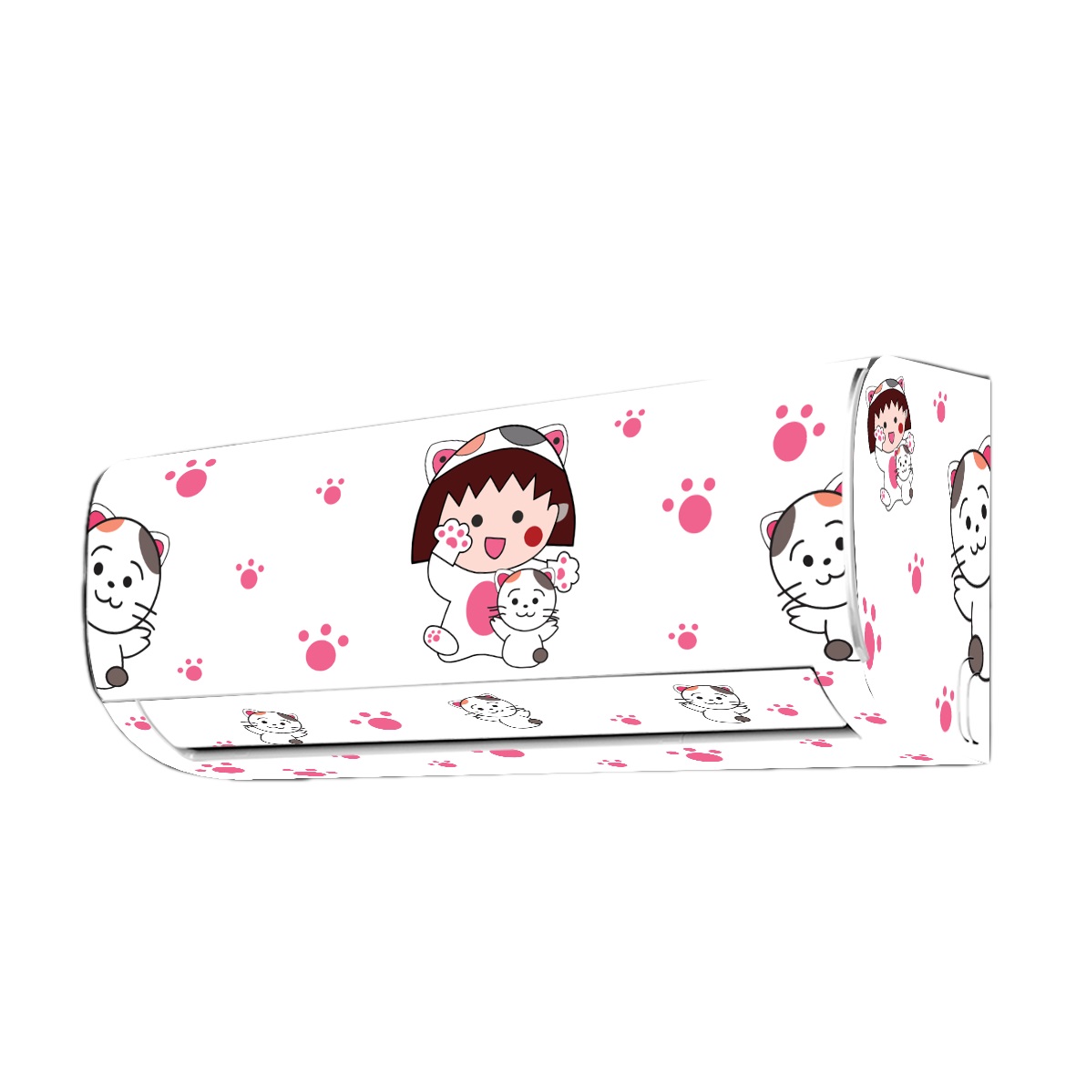 Decal dán máy lạnh full 4 mặt maruko cute - thuthaodecor