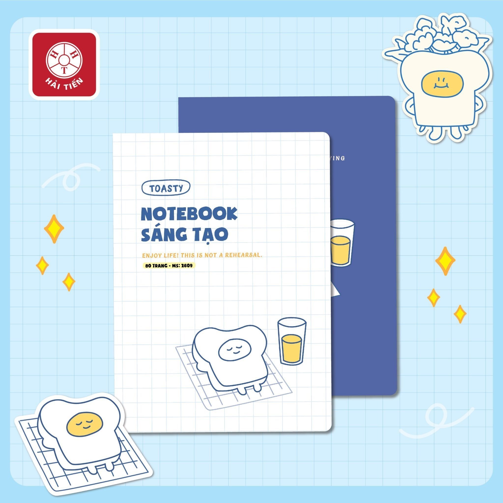 Hải tiến vở kẻ ngang sáng tạo