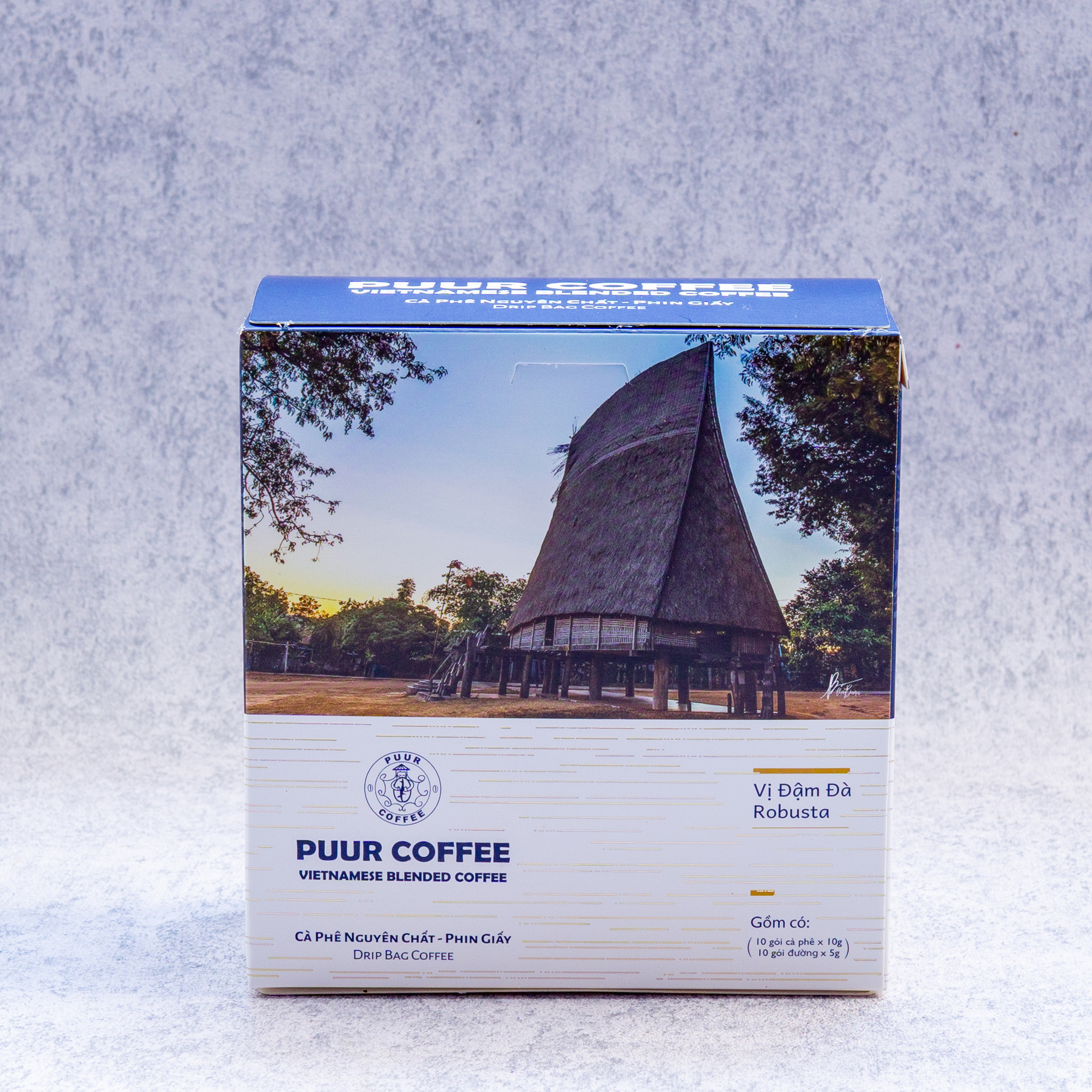 Cà phê phin giấy/cà phê túi lọc giấy puur coffee