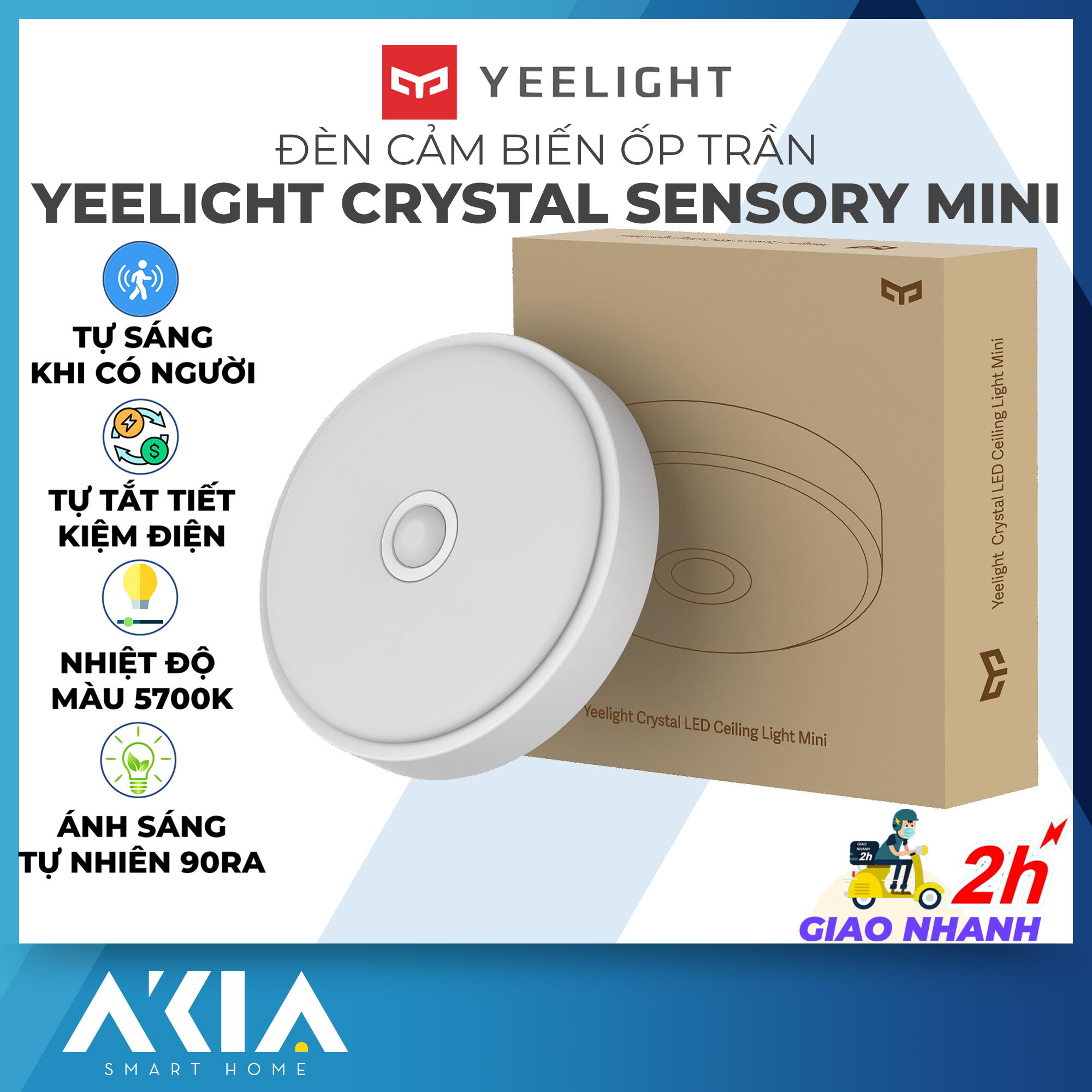 Yeelight Crystal Sensory Light Mini LED Light Motion Light Insect Proof