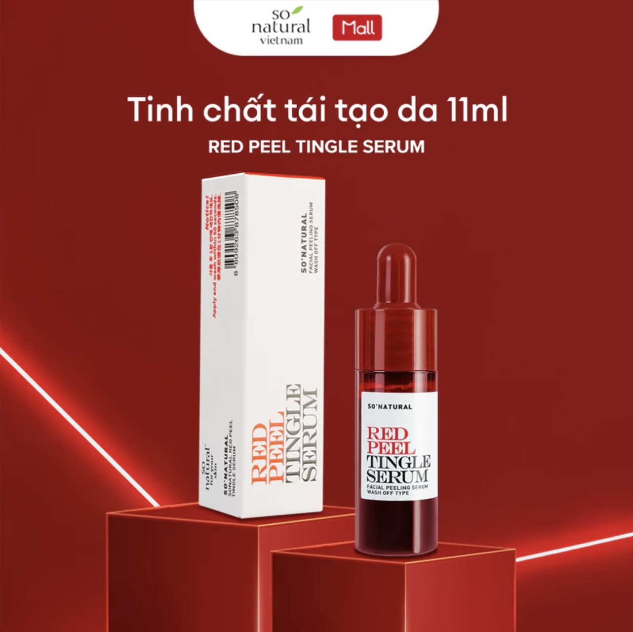 Tinh chất red peel tingle serum 11ml phiên bản mới