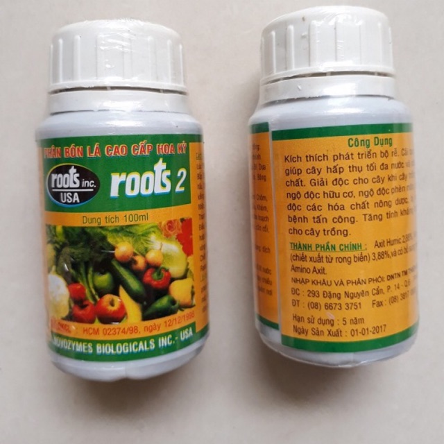Root2 phân bón lá siêu ra rễ 100ml- nhập khẩu mỹ
