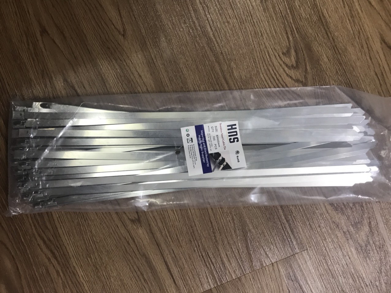 Dây rút inox 8x400mm