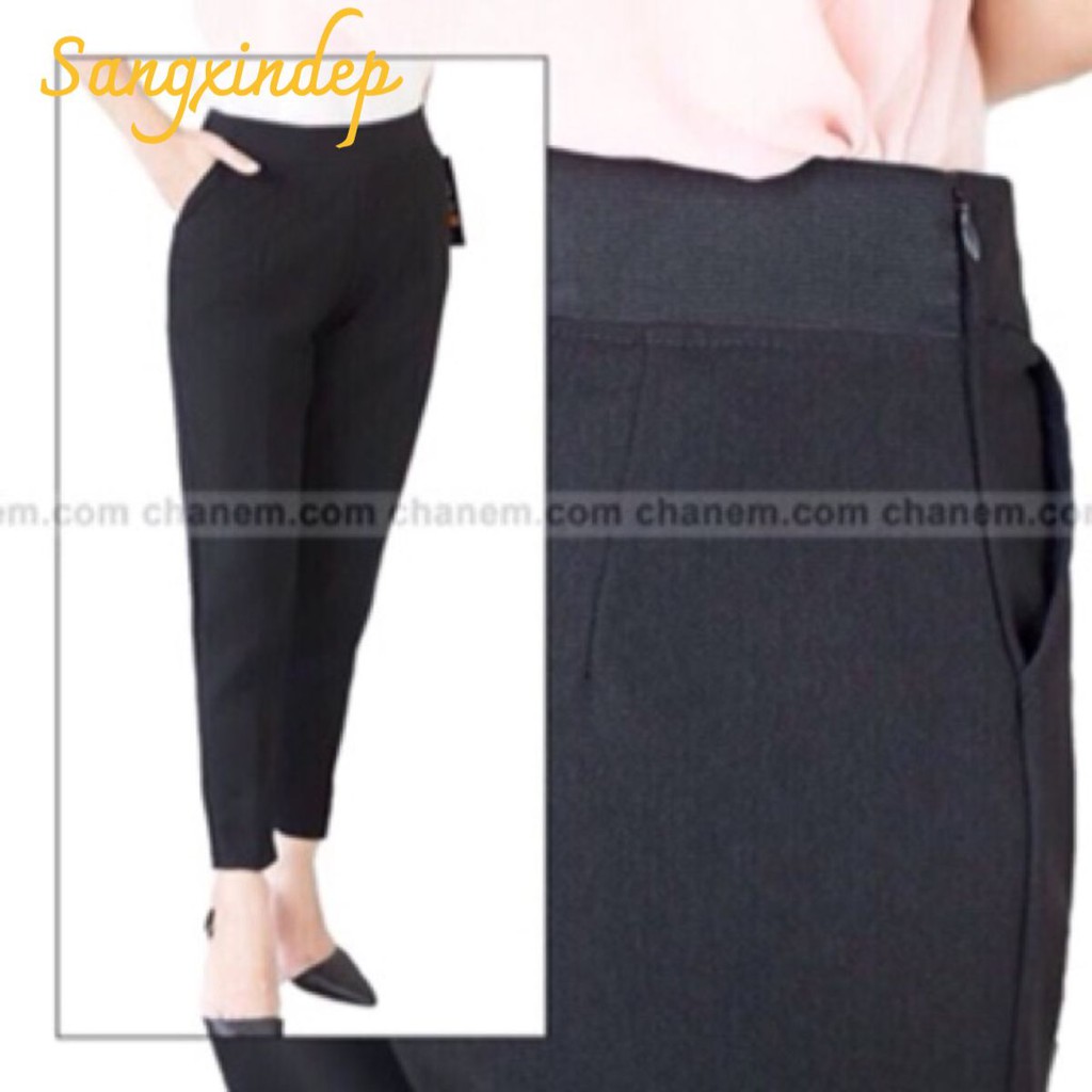 Quần Baggy lưng chun khoá sườn vải dày đẹp, may cẩn thận, form chuẩn