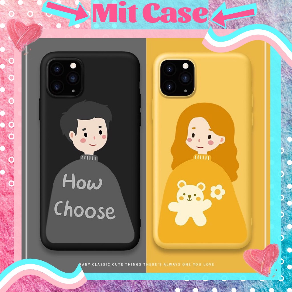 🌸VIDEO THẬT🌸 Ốp Lưng iPhone Ốp Đôi Nhựa TPU Dẻo Chống Sốc Hình Cặp Đôi Trai Gái Xinh Cute iPhone 6/6s/6plus/6splus/7plus/8plus/x/xs/xs max/11/11 pro max/12/12 pro max