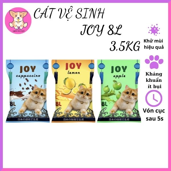 Tải 6 túi cát vệ sinh nhật joy 8l túi 3.5kg