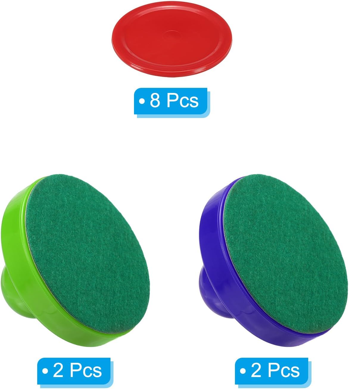 PATIKIL Air Hockey Pushers with Pads and Air Hockey Pucks Games