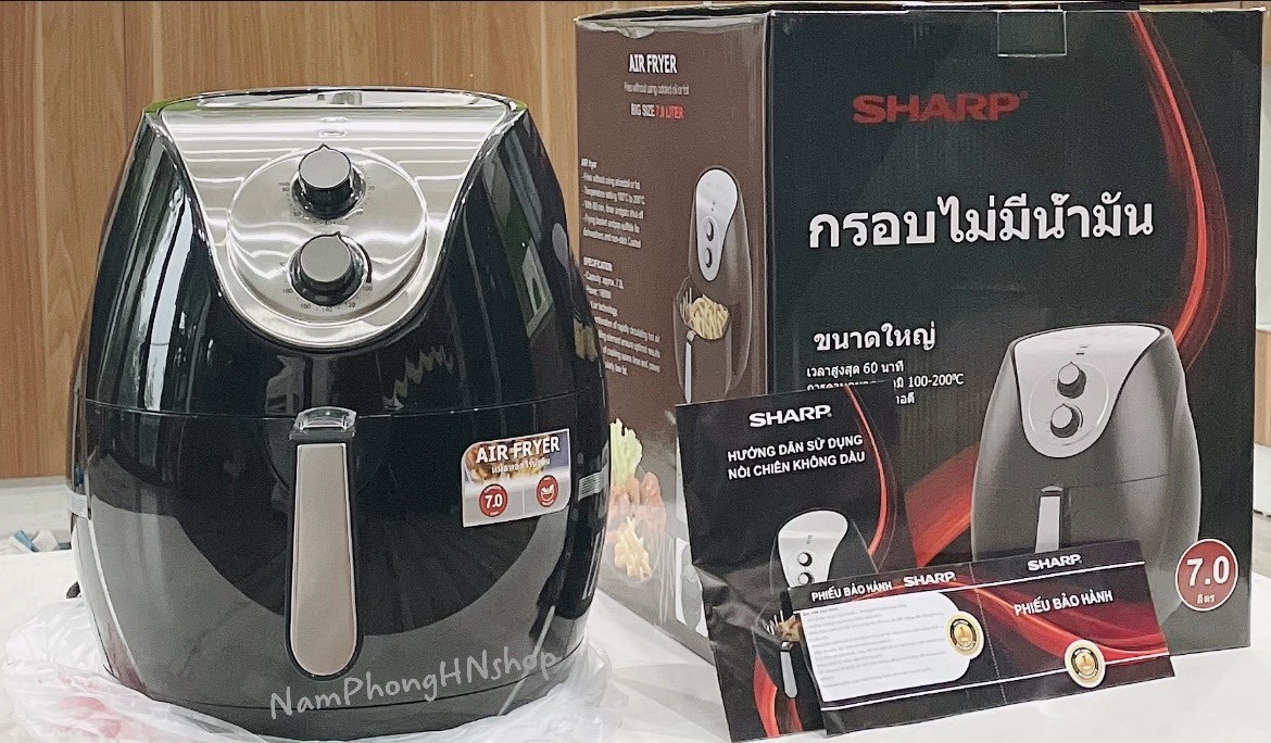 Nồi chiên không dầu Sharp dung tích lớn