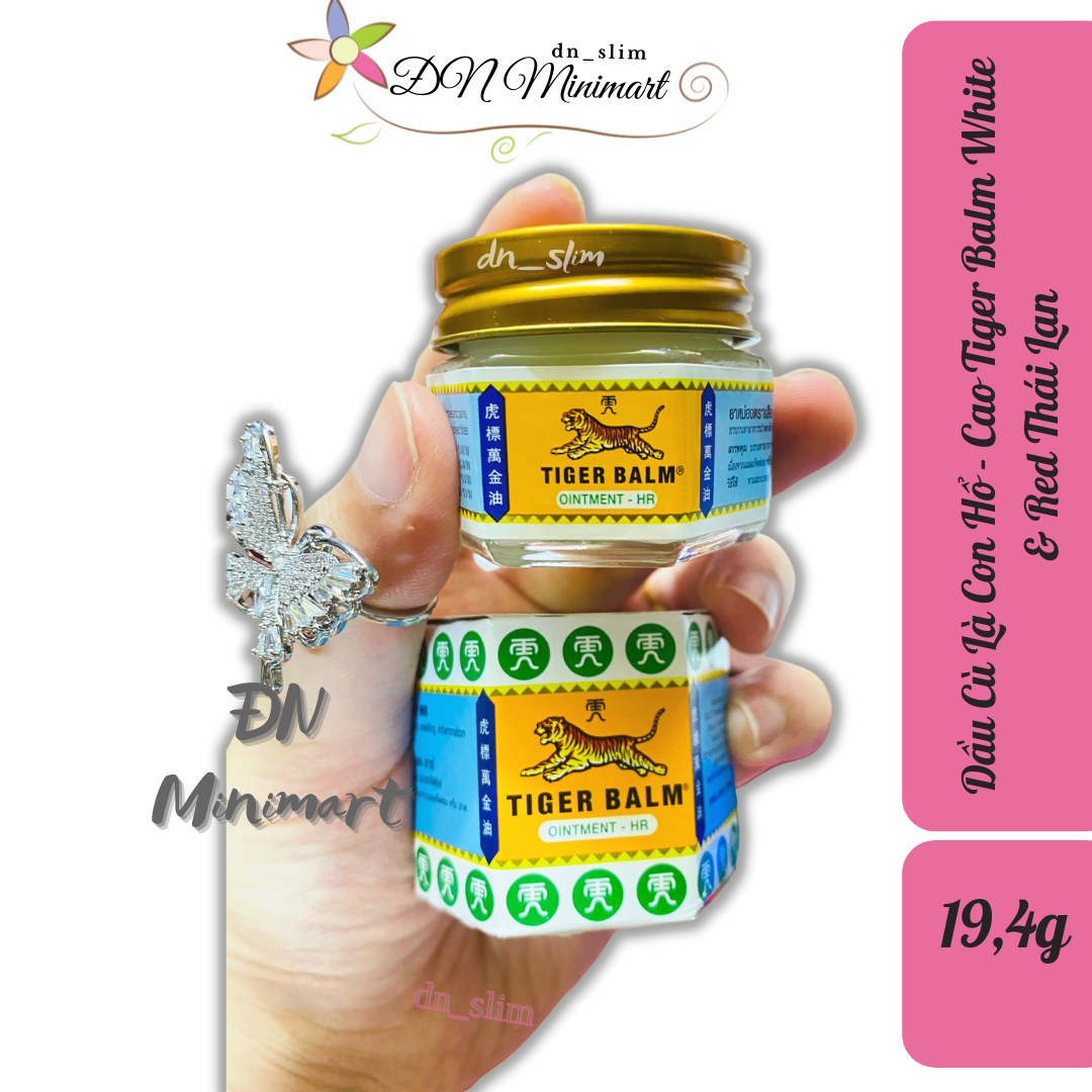 Dầu cù là tiger balm trắng & đỏ thái lan 19g