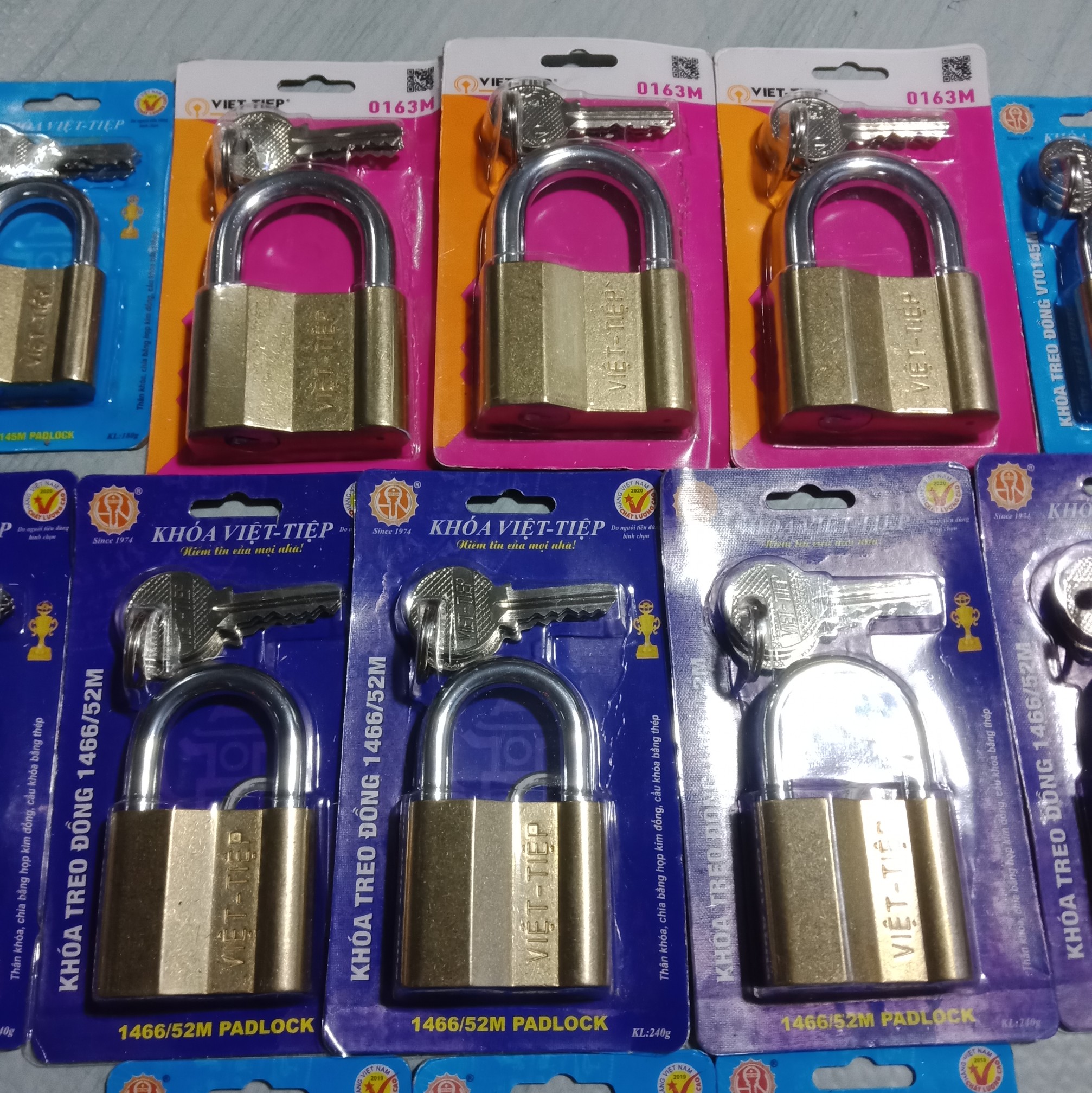 Khoá treo đồng việt tiệp 4p - 5p - 6p chính hãng 100%