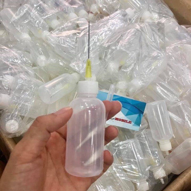 Bình nhựa chiết dung dịch/ bình nhựa đầu kim