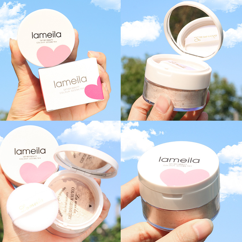 Phấn phủ kiềm dầu Lameila Gather Beauty Colour Geometry 10g