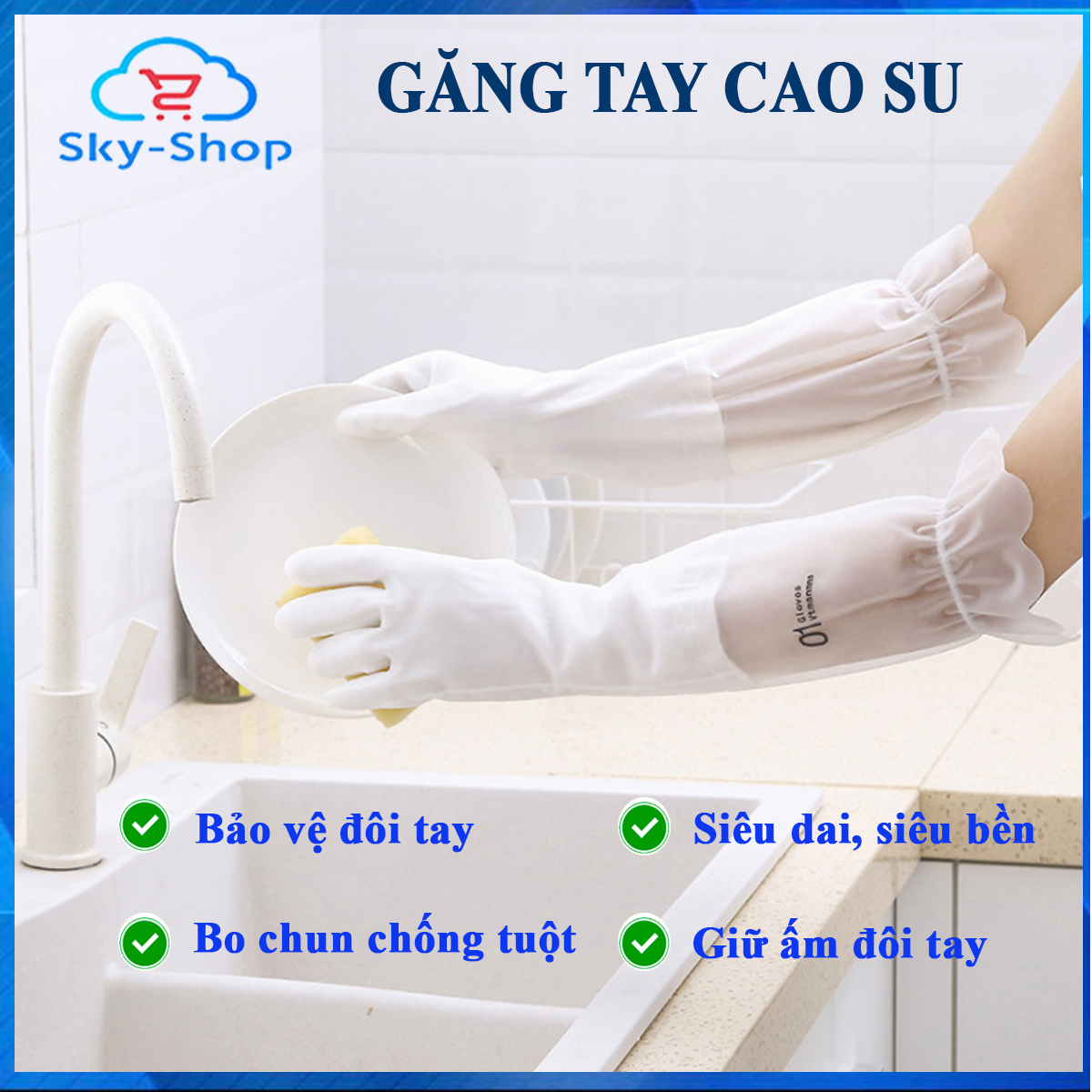 Găng tay rửa chén bát Găng tay cao su lót nỉ siêu dai chống trượt chống thấm cổ cao có chun chống trượt bảo vệ đôi tay Găng tay cao su lót nỉ siêu dai chống trượt chống thấm cổ cao có chun chống trượt bảo vệ đôi tay găng tay găng tay rửa bát