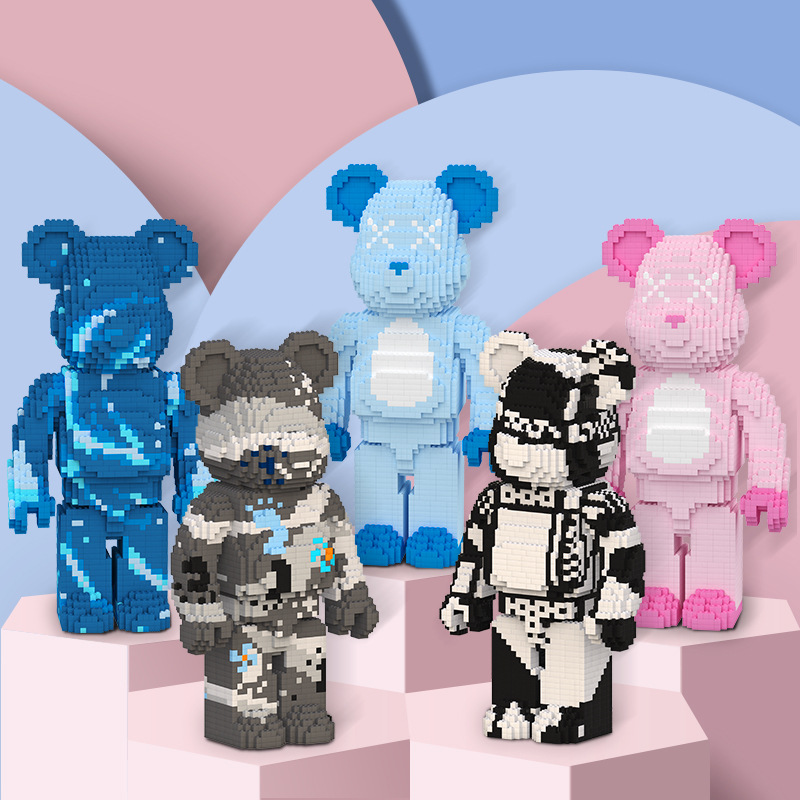 Đồ chơi lắp ráp, đồ chơi lắp ghép xêp hình 3D mô hình bearbrick