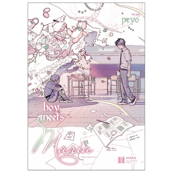 Fahasa - boy meets maria - bản sưu tầm - tặng kèm 2 bookmark bế hình + 2 postcard + khung instagram plastic + boxset nam châm + standee acrylic 7x10cm + clearfile a5