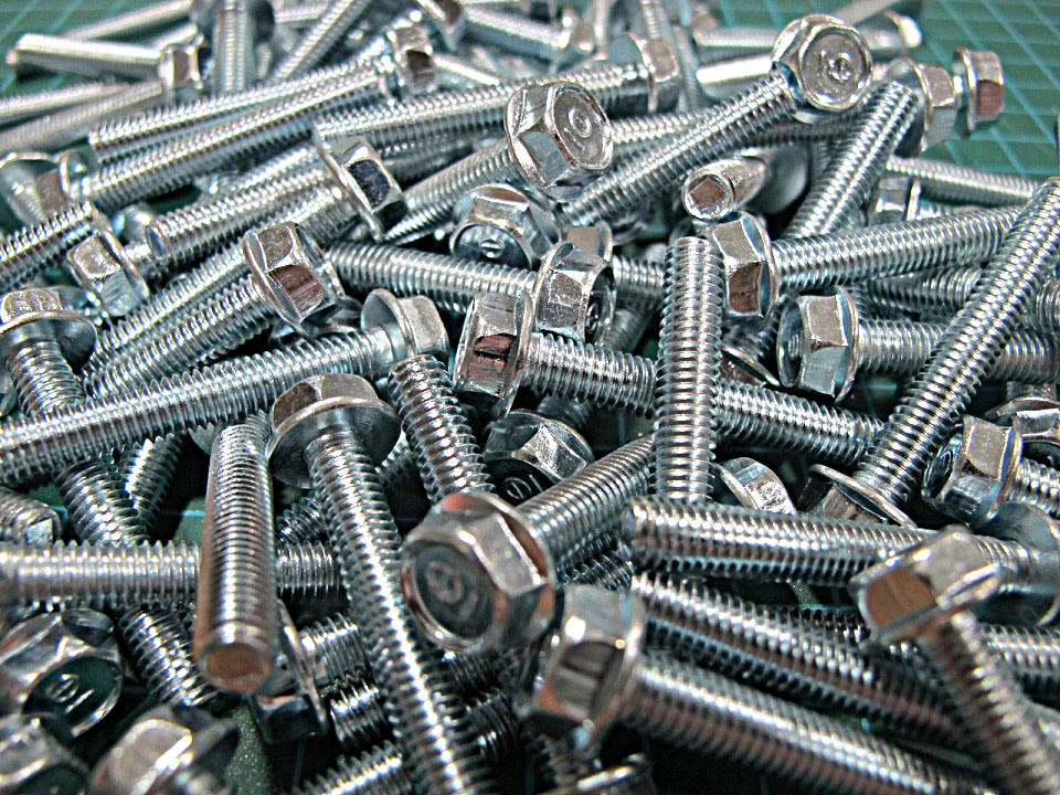 Set 20 con bulon long đền m6 x 40mm răng thuận