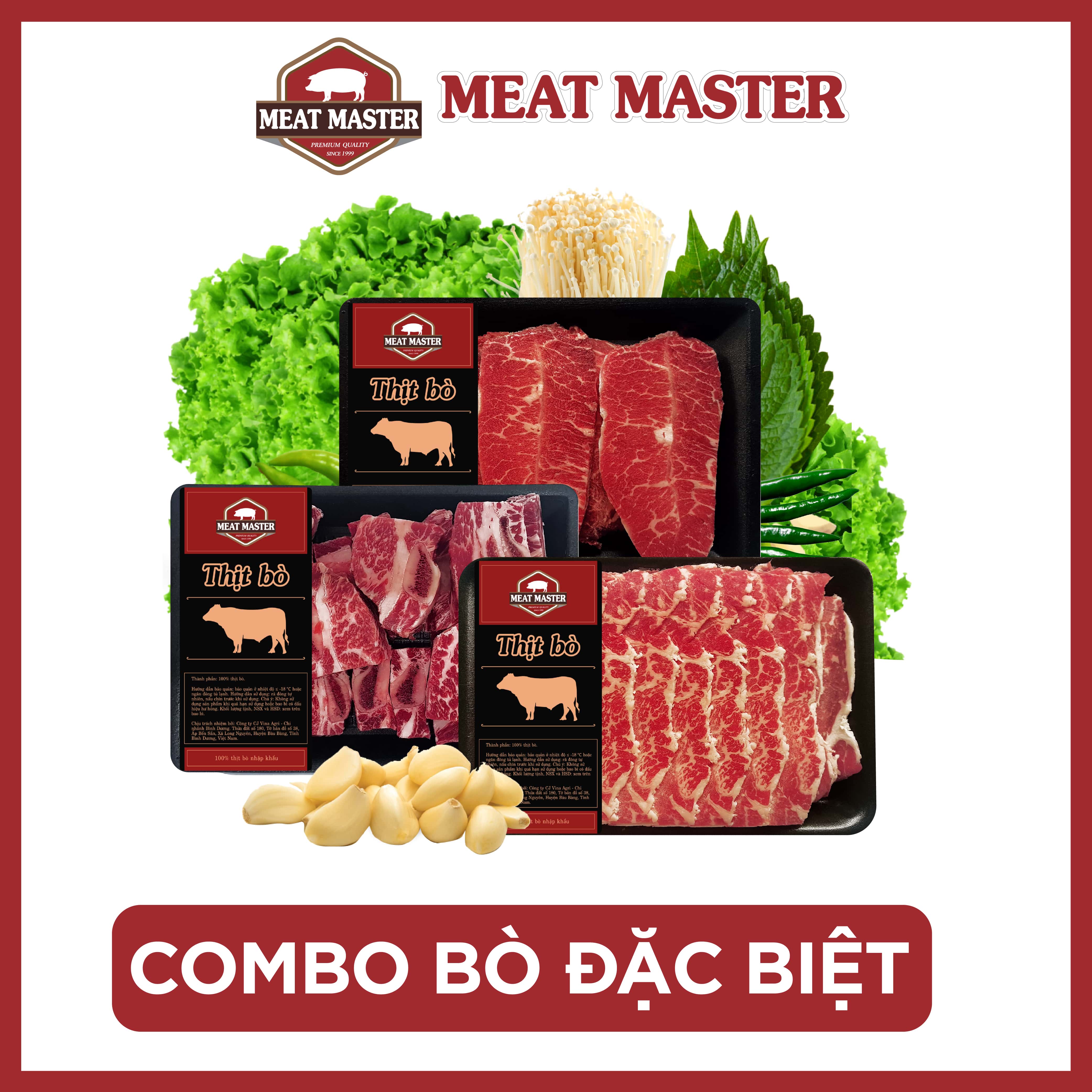 Combo Thịt Bò BBQ Đặc Biệt - Siêu Tiết Kiệm - Nướng ngay - Kèm rau - Thịt bò chính hãng, ngon ngọt, ít mỡ, mềm tan, bổ dưỡng