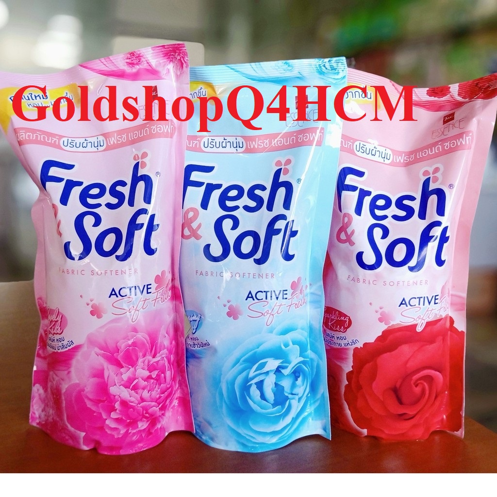Hcm - nước xả vải fresh soft thái lan 600ml