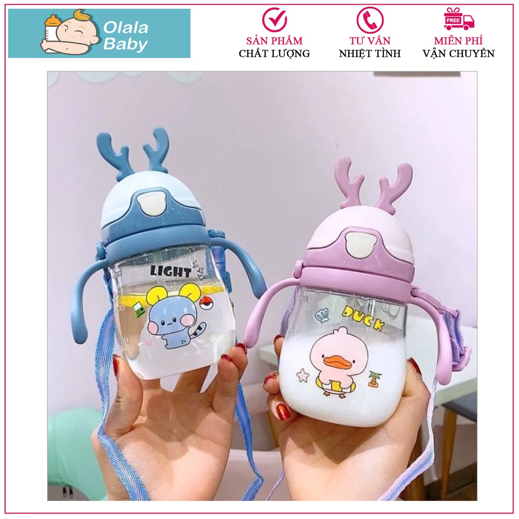 Bình tập uống, bình tập hút cho bé 280-350ml