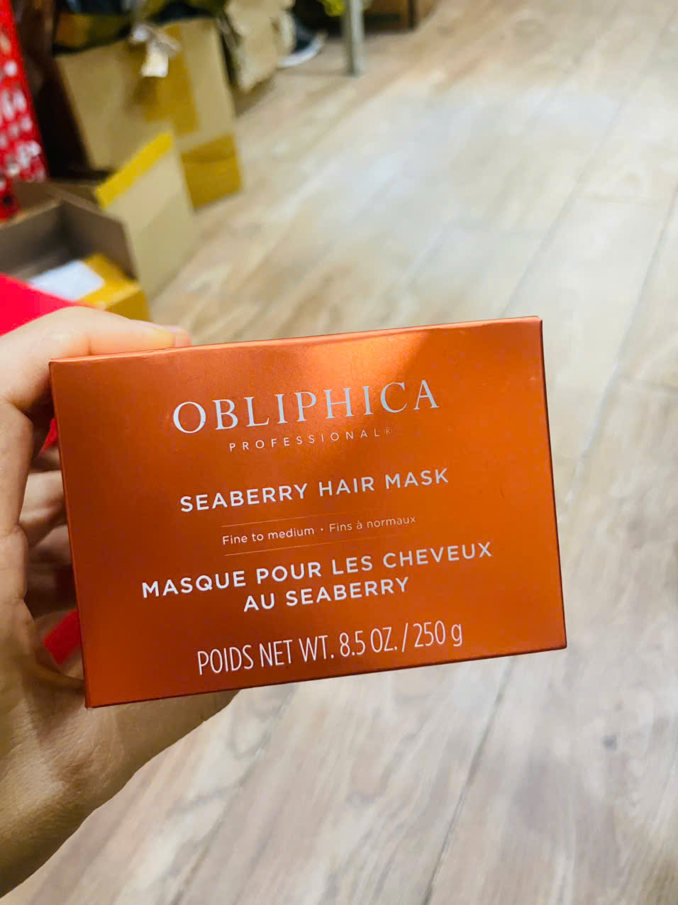 Mặt nạ dưỡng tóc Obliphica Seaberry 250g,Dưỡng ẩm sâu cho tóc khô và hư tổn