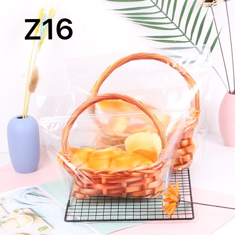 Túi zip đựng bánh/kẹo hình giỏ mây - 10c