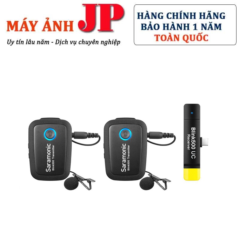 Micro thu âm không dây saramonic blink 500 b6 cổng kết nối type c 2 phát 1 thu