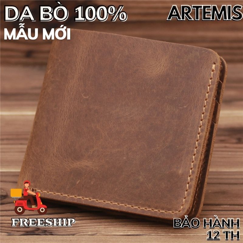 [HỖ TRỢ SHIP + QUÀ]Bóp ngắn nam da bò cao cấp cầm tay kích thước nhỏ gọn chính hãng Artemis P02YTWB cổ điển lịch lãm đi chơi, du lịch, đi tiệc, đi làm công sở, hàng đẹp, cao cấp sang trọng, chất Siêu bền, phong cách Hàn Quốc