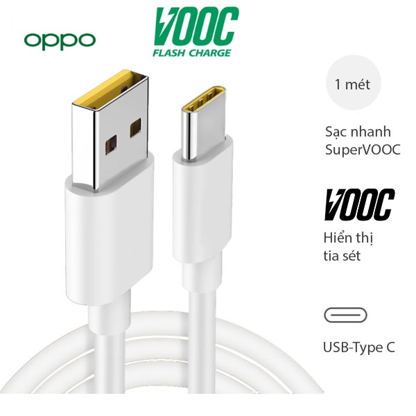 Cáp sạc nhanh 65w lõi vàng chính hãng, cáp sạc super vooc flash type c 6.5a, và phù hợp với oppo, xiaomi, vivo, samsung,