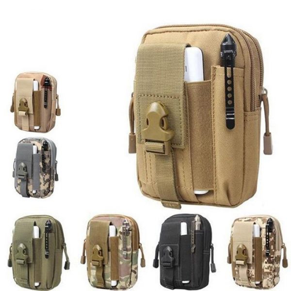 Túi đeo hông đựng điện thoại túi đeo hông nam đa năng đựng ví túi đeo hông thắt lưng cao cấp vải canvas nhỏ gọn phong cách quân đội tiện lợi