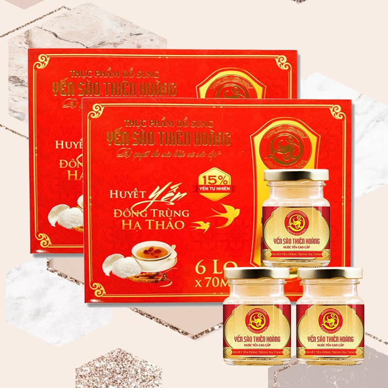 Combo 2 Hộp Huyết Yến Đông Trùng Hạ Thảo Thiên Hoàng 15%