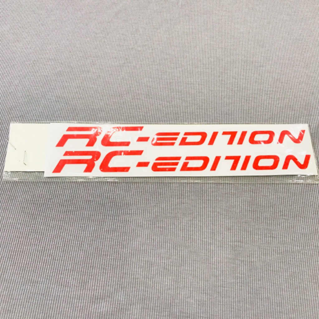 Cặp tem dán phuộc phản quang RC edition màu đỏ
